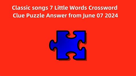 classic songs crossword clue|Classic songs crossword clue .